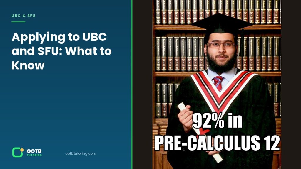 OOTB Tutoring graduate from Surrey BC who finished Pre-Calculus 12 with 92 percent