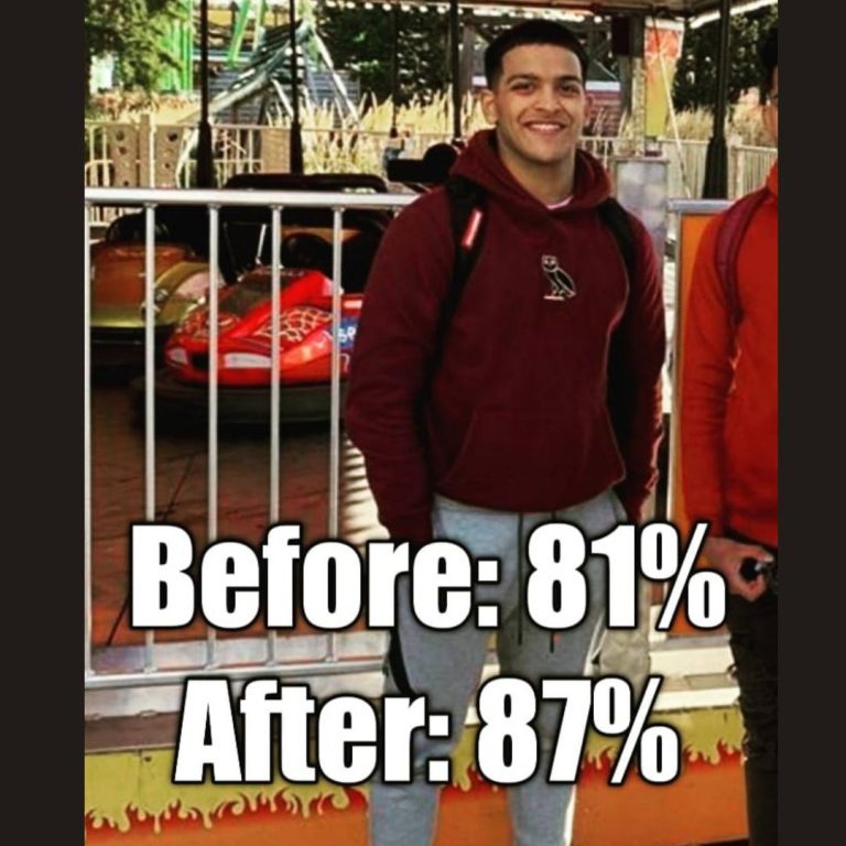 OOTB Tutoring student result: improved from 81% to 87%, Surrey BC