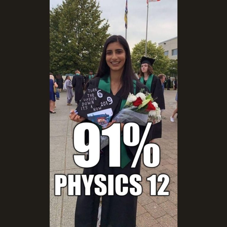 OOTB Tutoring student result: 91% in Physics 12, Surrey BC